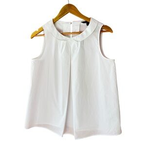 Brooks Brothers sleeveless collared blouse